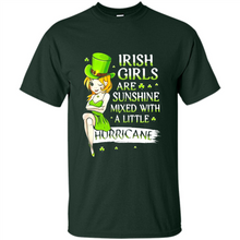 Load image into Gallery viewer, Irish girls are sunshine mixed with a little hurricane shirt