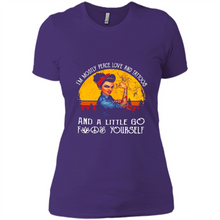 Load image into Gallery viewer, I’m mostly peace, love and tattoos and a little go fuck yourself shirt