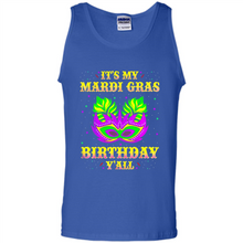 Load image into Gallery viewer, It’s my Mardi Gras Birthday y’all shirt