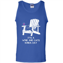 Load image into Gallery viewer, It’s a wine and cats kinda day shirt