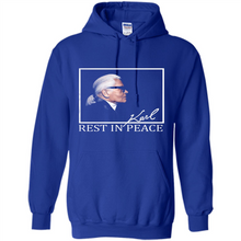 Load image into Gallery viewer, Karl Lagerfeld rest in peace shirt