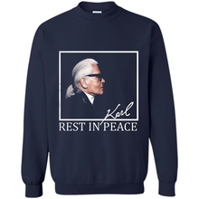 Load image into Gallery viewer, Karl Lagerfeld rest in peace shirt