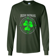 Load image into Gallery viewer, Irish woman the soul of an angel the fire of a lioness shirt