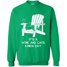 Load image into Gallery viewer, It’s a wine and cats kinda day shirt