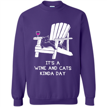 Load image into Gallery viewer, It’s a wine and cats kinda day shirt