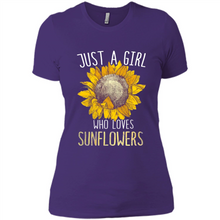 Load image into Gallery viewer, Just a girl who loves sunflowers shirt
