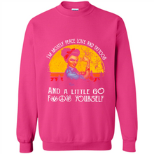 Load image into Gallery viewer, I’m mostly peace, love and tattoos and a little go fuck yourself shirt