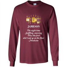 Load image into Gallery viewer, Jameson the night time sniffling sneezing how the feck did I end up on the floor Medicine shirt