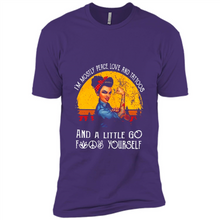 Load image into Gallery viewer, I’m mostly peace, love and tattoos and a little go fuck yourself shirt