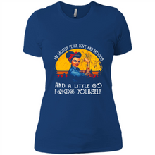 Load image into Gallery viewer, I’m mostly peace, love and tattoos and a little go fuck yourself shirt