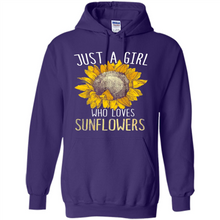 Load image into Gallery viewer, Just a girl who loves sunflowers shirt