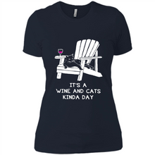 Load image into Gallery viewer, It’s a wine and cats kinda day shirt