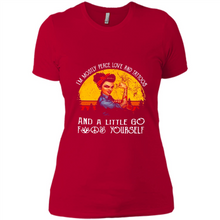 Load image into Gallery viewer, I’m mostly peace, love and tattoos and a little go fuck yourself shirt