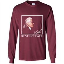 Load image into Gallery viewer, Karl Lagerfeld rest in peace shirt
