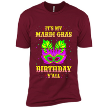 Load image into Gallery viewer, It’s my Mardi Gras Birthday y’all shirt