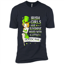Load image into Gallery viewer, Irish girls are sunshine mixed with a little hurricane shirt
