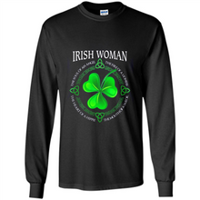 Load image into Gallery viewer, Irish woman the soul of an angel the fire of a lioness shirt