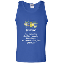 Load image into Gallery viewer, Jameson the night time sniffling sneezing how the feck did I end up on the floor Medicine shirt