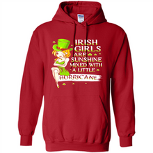 Load image into Gallery viewer, Irish girls are sunshine mixed with a little hurricane shirt