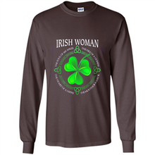 Load image into Gallery viewer, Irish woman the soul of an angel the fire of a lioness shirt