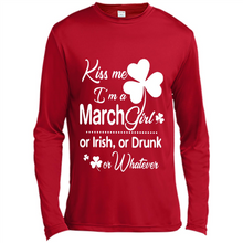 Load image into Gallery viewer, Kiss Me I’m A March Girl Or Irish Or Drunk On Whatever Shirt