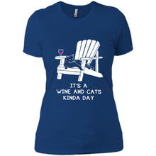 Load image into Gallery viewer, It’s a wine and cats kinda day shirt