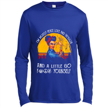 Load image into Gallery viewer, I’m mostly peace, love and tattoos and a little go fuck yourself shirt