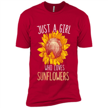 Load image into Gallery viewer, Just a girl who loves sunflowers shirt