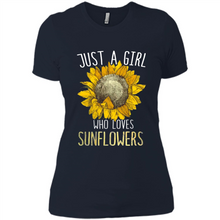 Load image into Gallery viewer, Just a girl who loves sunflowers shirt