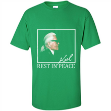 Load image into Gallery viewer, Karl Lagerfeld rest in peace shirt