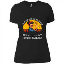Load image into Gallery viewer, I’m mostly peace, love and tattoos and a little go fuck yourself shirt