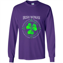 Load image into Gallery viewer, Irish woman the soul of an angel the fire of a lioness shirt