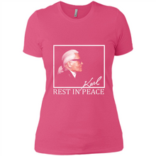Load image into Gallery viewer, Karl Lagerfeld rest in peace shirt