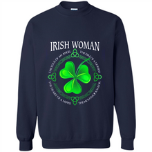 Load image into Gallery viewer, Irish woman the soul of an angel the fire of a lioness shirt