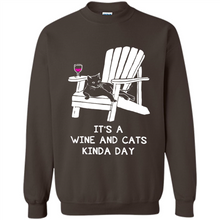 Load image into Gallery viewer, It’s a wine and cats kinda day shirt