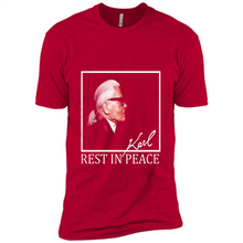 Load image into Gallery viewer, Karl Lagerfeld rest in peace shirt