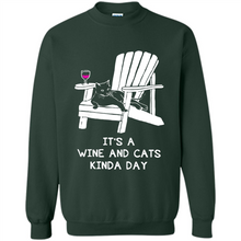 Load image into Gallery viewer, It’s a wine and cats kinda day shirt