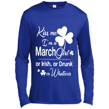 Load image into Gallery viewer, Kiss Me I’m A March Girl Or Irish Or Drunk On Whatever Shirt