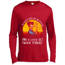 Load image into Gallery viewer, I’m mostly peace, love and tattoos and a little go fuck yourself shirt