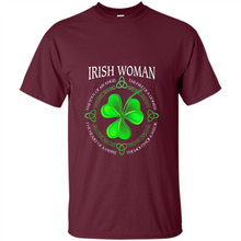 Load image into Gallery viewer, Irish woman the soul of an angel the fire of a lioness shirt