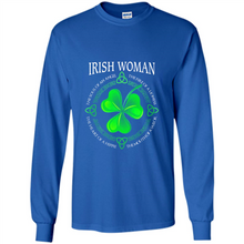 Load image into Gallery viewer, Irish woman the soul of an angel the fire of a lioness shirt