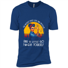 Load image into Gallery viewer, I’m mostly peace, love and tattoos and a little go fuck yourself shirt