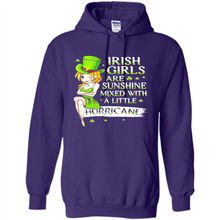 Load image into Gallery viewer, Irish girls are sunshine mixed with a little hurricane shirt