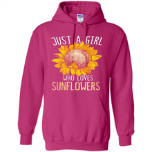 Load image into Gallery viewer, Just a girl who loves sunflowers shirt