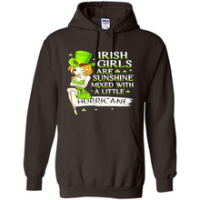 Load image into Gallery viewer, Irish girls are sunshine mixed with a little hurricane shirt